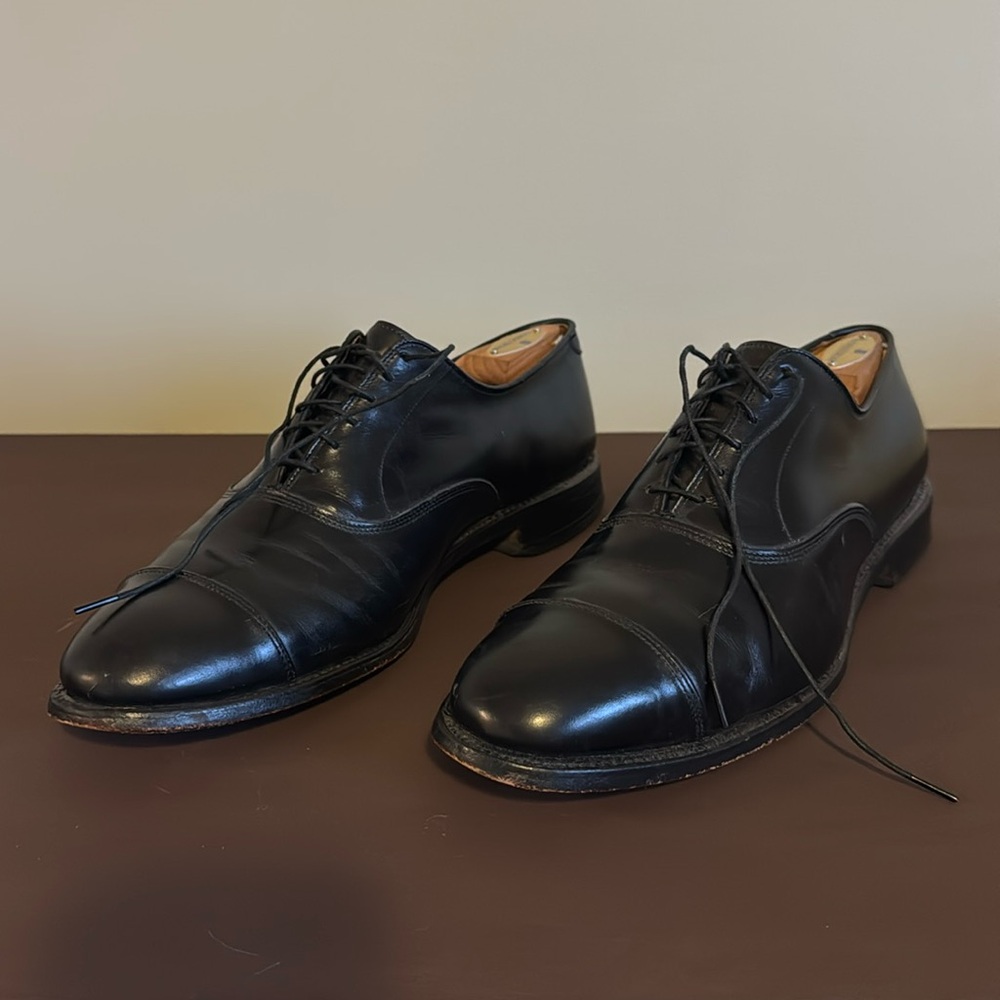 Allen Edmonds Park Avenue 10 1/2 Black Leather Shoes